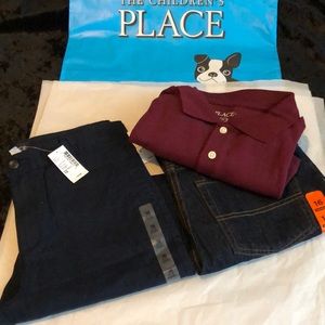 NWT Boy BACK TO SCHOOL.TCP Bundle,2 pants, 1 Polo